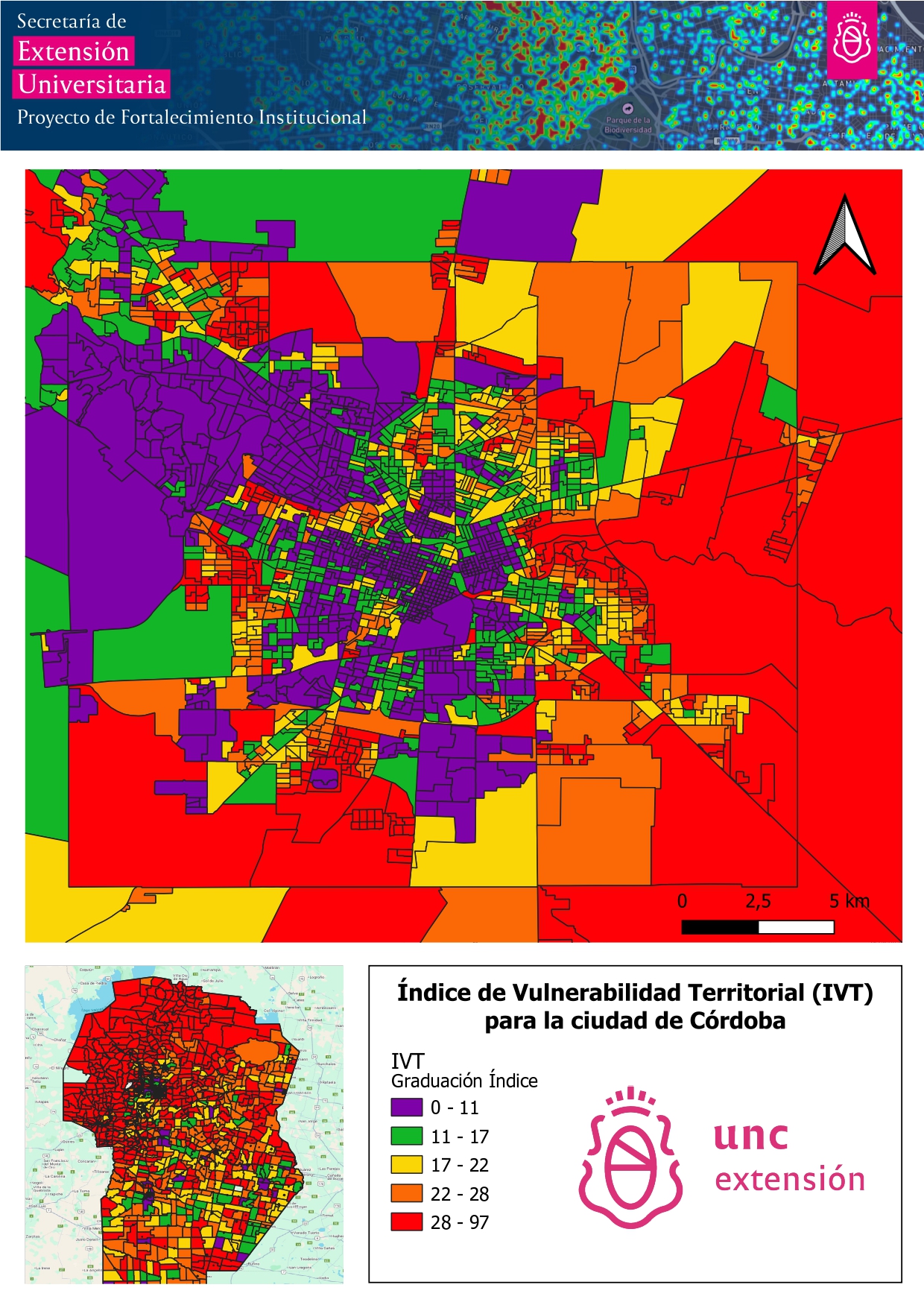 Mapa IVT Ciudad de Córdoba